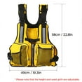 thumbnail image 4 of Fly Fishing Vest, Fishing Safety Life Jacket for Swimming Sailing Boating Kayak Floating Multifunction Breathable Backpack for Men and Women Vest/Kayak Vest with Pockets, 4 of 5