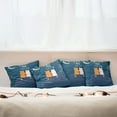 thumbnail image 3 of Ambesonne I Love You Throw Pillow Cover 4 Pack, Love Cats on Roof, 18", Petrol Blue Ivory, 3 of 6