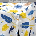 thumbnail image 4 of Yellow Bird Dog Crate Cover, Tropical Jungle Pattern with Exotic Toucans and Leaves on Plain Background, Easy to Use Pet Kennel Cover Small Dogs Puppies Kittens, 7 Sizes, Multicolor, by Ambesonne, 4 of 6