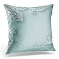 thumbnail image 1 of BSDHOME Taie d'Oreiller Fleur Blanche avec Dentelle 18x18 Pouces, 1 of 1