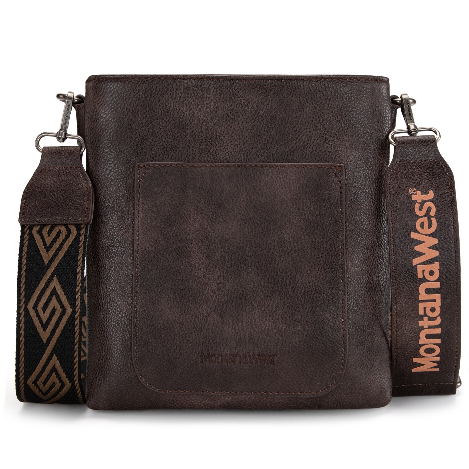 Montana West Crossbody Bags for Women Multi Pocket Cross Body Bag Purses with Guitar Strap, Cow Pattern