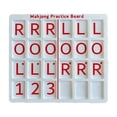 thumbnail image 1 of Red Portable Mahjong Practice Board With 24 Slots For Charleston Training Lovers, 1 of 6