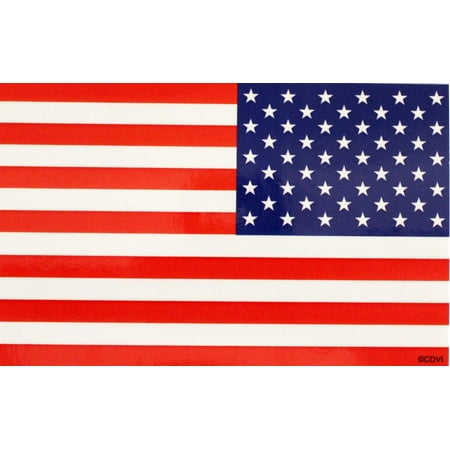 Us Flag Artwork CDX Flags US Flag Reversed, Officially Licensed Original Artwork, Long Lasting Sticker DECAL ()