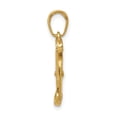 thumbnail image 2 of 14k Yellow Gold 3-D Moveable Scissors Pendant Charm, 2 of 5