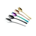 thumbnail image 5 of Walbest 5pcs/set 2 in 1 Stainless Steel Sporks, 8.27" Reusable Salad Noodles Soup Dinner Fork Spoons Travel Picnic Tableware, 5 of 7