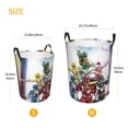 thumbnail image 5 of Power Rangers Laundry Basket Circular Laundry Hamper Dirty Clothes Storage Bucket Toy Organizer With Handles For Bedroom Bathroom College Dorm Medium, 5 of 8