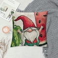 thumbnail image 2 of Qinduosi  Summer Pillow Covers of Watermelon Gnome Decorative Throw Pillow Case Summer Watercolor Melon Fruit Cushion Case for Farmhouse Home Sofa Home Couch Office Decoration White, 2 of 5