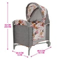 thumbnail image 2 of 509 Crew: Melange Flora - Deluxe Doll Play Yard - Accessory For Dolls Up To 18", Matching Bag, Wheeled Crib, Removable Canopy, Foldable, Toy Kids 3+, 2 of 6