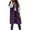 Purple, variant on Baberdicy Puffer Vest Women's Long Winter Coat Vest with Hood Sleeveless Warm Down Coat with Pockets Quilted Vest Down Jacket Quilted Outdoor Jacket Girls' Outerwear Jackets & Coats Purple