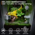 thumbnail image 2 of Recinto para insectos araña Vivarium MYGIIKAKA, 15 x 15 x 30 cm, 2 of 7