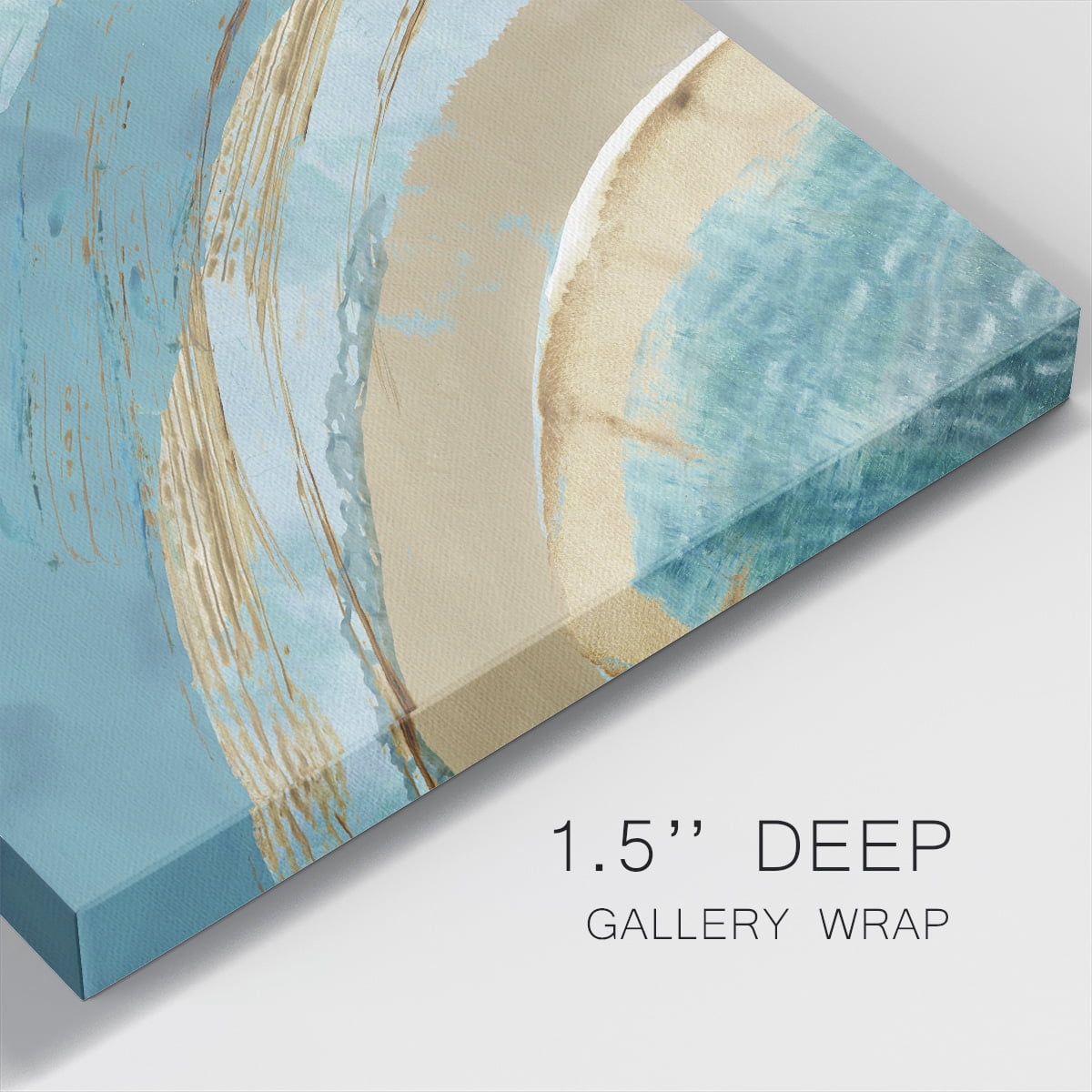 Wexford Home Making Blue Waves I-Premium Gallery Wrapped Canvas, 16" x 16" - Ready to Hang