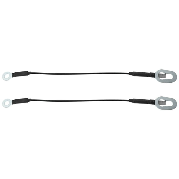 Unique Bargains 2pcs 19.29" Tailgate Cables Lift Gate Support Straps for Dodge for Ram 94-02 55345124AB 55345125AB Black