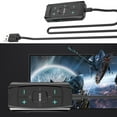 thumbnail image 2 of 3.5mm USB Sound Card with Advanced 7.1 Surround Sound for Gamers, Long Cable with Auditory Control, 2 of 8