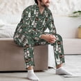 thumbnail image 6 of KLL Halloween Potions Sleepwear Mens Flannel Pajamas,Long Cotton Pj Set, 6 of 7