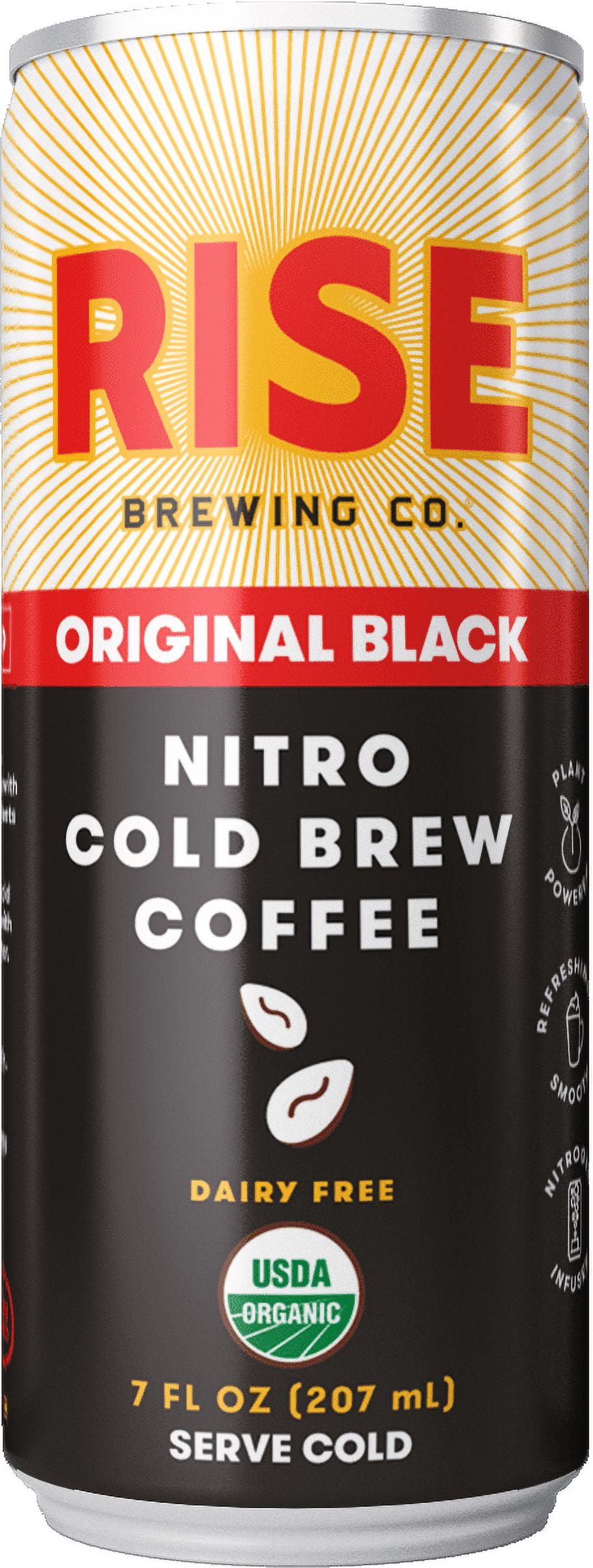 RISE Brewing Co. Original Black Nitro Cold Brew Coffee, 7 fl oz Can