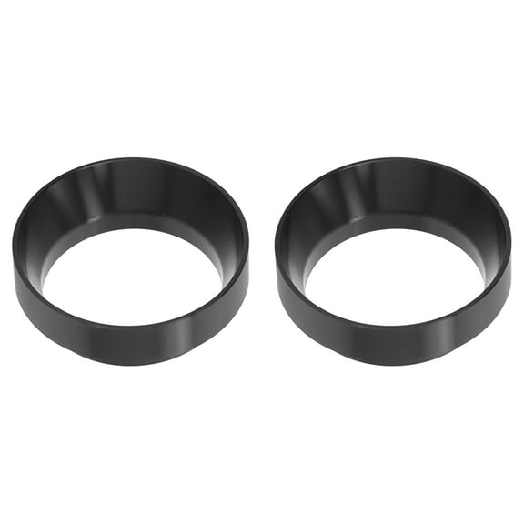 2X 51mm Espresso Dosing Funnel, Magnetic Ring Coffee Machine Accessories Brewing Coffee Tamper Powder Tool(Black)