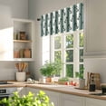 thumbnail image 5 of Rugby Sport Valances for Windows Vintage Dark Green White Striped Classic Abstract Valance Curtains Rod Pocket Bathroom Small Window Treatments for Kitchen Living Room Bedroom, 42"x12", 5 of 7