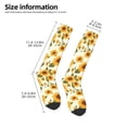 thumbnail image 4 of Fotbe Classical Cute Sunflower print Women's Men's Novelty Crew Socks Cotton Socks Knee High Socks for Walking,Running,Nurses,Pregnancy, 4 of 8