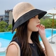 thumbnail image 5 of Travelwant Women Wide Brim Hat Hollow Breathable Summer Bucket Hat Bow Lady’s Sun Cap for Travel, 5 of 7