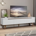 thumbnail image 2 of Mueble para Tv hasta 75 Pulgadas Madesa Reims 2 Puertas 1 Cajón - Blanco, 2 of 8