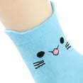 thumbnail image 5 of NTACZA Socks Womens Size 9-11 Cute Blue 10 Pairs Crew Cat Socks Funny Animal Print Socks for Women, 5 of 6