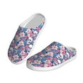 thumbnail image 2 of Goofa white flower Skull blue Print Womens Mens Cotton Lightweight House Slippers , Washable Home Slippers,Indoor Comfy Bedroom Cozy Slippers-37/38, 2 of 7
