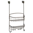 thumbnail image 7 of mDesign Steel Portable Over Door Hanging Shower Caddy Storage Organizer - Bronze, 7 of 7