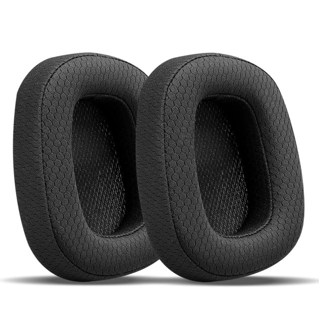 Almohadillas de repuesto GVOEARS para Logitech G533 G633 G935 negras