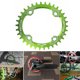 thumbnail image 5 of Yuarrent Bicicleta 38T Oval estrecho ancho 104BCD bicicleta de montaña placa de bielas bicicleta rueda de cadena ciclismo platos y bielas placa Ciclismo verde 32T Yuarrent OD3200-04B, 5 of 6