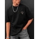 thumbnail image 1 of Camiseta informal con estampado geométrico para hombre: poliéster suave, cuello redondo, manga corta, lavable a máquina. Versátil y elegante para todas las estaciones., 1 of 6