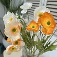 thumbnail image 5 of 6 Pcs Artificial Poppy Flowers Silk Poppies Flowers with Stems Faux Flowers for Home Vase Bouquet Table Centerpiece Floral Arrangement Wedding Party Decorations, 5 of 7