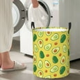 thumbnail image 4 of Funny Avocado Yellow Laundry Basket, Laundry Hamper Waterproof Laundry Bag Clothes Hamper Laundry Bin with Handles for Bedroom, Living Room, Kids Room-#, 4 of 5