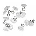 thumbnail image 4 of 50Pcs Dust Ruffle Pins,Bed Skirt Pins,Headliner Pins Clear Heads Pins,Clear Heads Twist Pins,Upholstery Spiral Push Pins to Keep Bed Skirt in Place for Hold Slipcovers and Bedskirts Decoration,Clear, 4 of 5