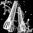 thumbnail image 4 of SPRING PARK Stainless Steel Kitchen Tongs, Easy to clean salad tongs,Cooking Tongs,Heat Resistant,Non-slip Cooking Tongs for Grilling,Frying and Serving Utensils, 4 of 7