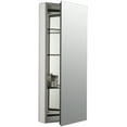 thumbnail image 4 of KOHLER K-2913-PG-SAA Catalan Mirrored Cabinet with 107° Hinge, Satin Anodized Aluminum, 4 of 6