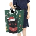 thumbnail image 4 of Yayeee Freestanding Laundry Hamper with Handle Collapsible Large Storage Basket for Clothes, Christmas Cat, 4 of 7