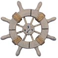 thumbnail image 1 of Roue de Bateau Décorative Rustique avec Ancre 6", 1 of 1