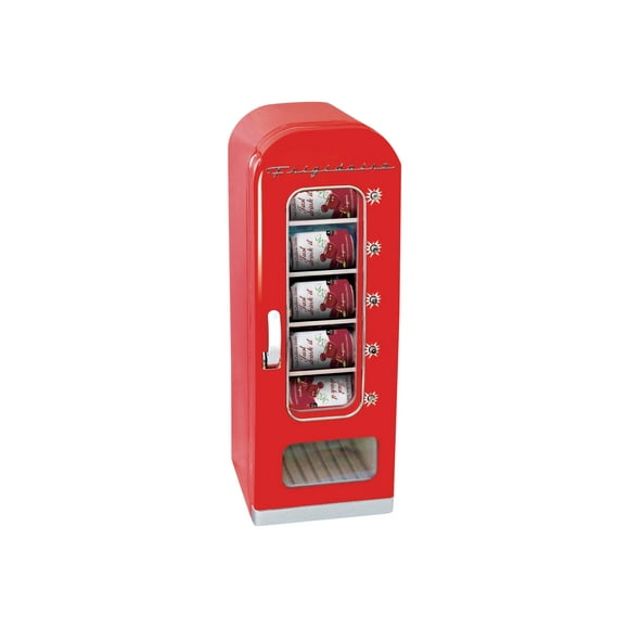 Frigidaire Retro EFMIS045 - Drinks chiller - portable - width: 9 in - depth: 15 in - height: 25.5 in - 0.6 cu. ft - red