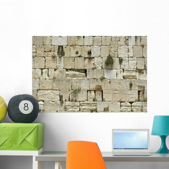 Cut out Wailing Western Wall Mural by Wallmonkeys Peel and Stick Graphic (36 in W x 24 in H) WM176192