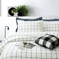 thumbnail image 2 of Black and White Grid Duvet Cover Sets Lightweight Cotton Bedding Set Lattice Checkered Reversible White Duvet Cover Bedding Collection 3 Pieces,1duvet Cover & 2pillowcases,Twin Size, 2 of 6