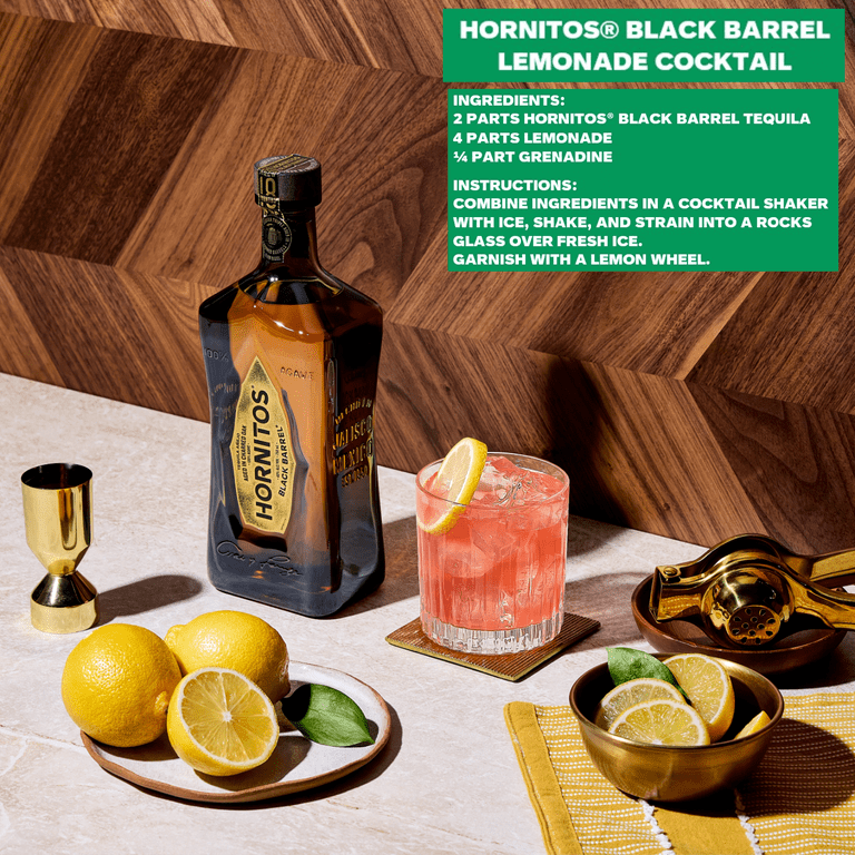 Hornitos Anejo Black Barrel Tequila, 750 ml Bottle, 40% ABV Hornitos Anejo Black Barrel Tequila, 750 ml Bottle, 40% ABV