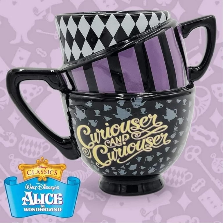 Silver Buffalo Alice in Wonderland Ceramic Coffee Mug, 20 oz, 3D Sculpted  Teacup Design - Walmart.com