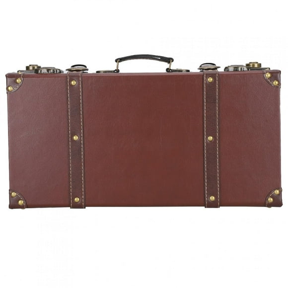 Retro Wood Storage Box - Brown Trumpet