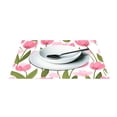 thumbnail image 4 of Rectangular Placemat Set 12'x18' Exquisite Print Durable & Heat Resistant Tulip Pattern, 4 of 8