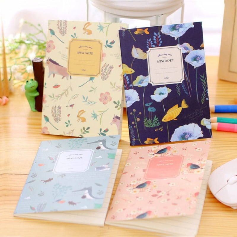 4Pcs Ruled Line Notebook Journal Diary Note pad Memo Planner Stationery School 