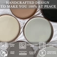 thumbnail image 4 of Juego de platos MORA Ceramic Flat de 20 cm, juego de 6 colores neutros, 4 of 9