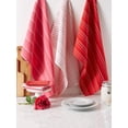 thumbnail image 6 of qefuia Valentine''s Day Collection Kitchen, Dishtowel/Dishcloth Set, Hearts Dobby Stripe, 6 Piece, 6 of 6