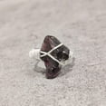 thumbnail image 4 of Natural Garnet Ring, Rough Garnet Gemstone Ring, January Birthstone, Wire Band, 925 Sterling Silver, Womens Ring, Christmas, Thanksgiving, Handmade, Statement Jewelry, Rough Gemstone Jewelry, 4 of 6