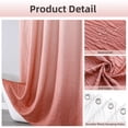 thumbnail image 3 of Textured Ombre Shower Curtain for Bathroom, 3D Embossed Ruffle Waterproof Shower Curtain, Fabric Farmhouse Style with 12 Hooks Set, 72x72 inch, Pink, 3 of 9