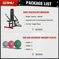 thumbnail image 2 of Seated Dip Machine, 400LBS Strength Training Upper Body Machine with Tricep Dip Press & Cable Bar for Home Gym, 2 of 11